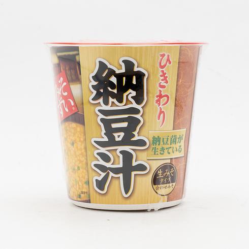 【Best Before:26/10/2026】 Asahimatsu Cup Misozui Minced Natto Soup 1 Cup