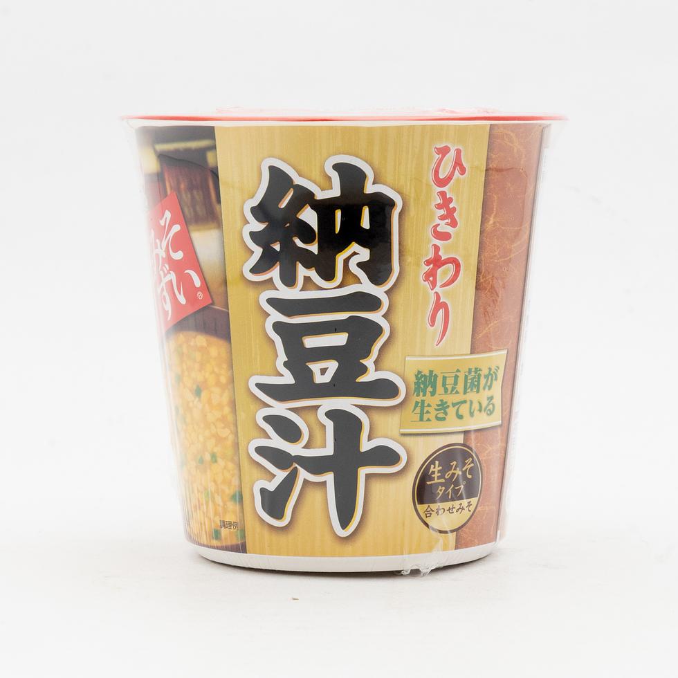 【Best Before:26/10/2026】 Asahimatsu Cup Misozui Minced Natto Soup 1 Cup