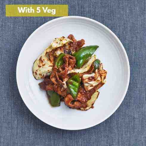 Japanese Style Hoi-Ko-Ro (Sweet Chilli Pork Stirfry)   (+5 veg)