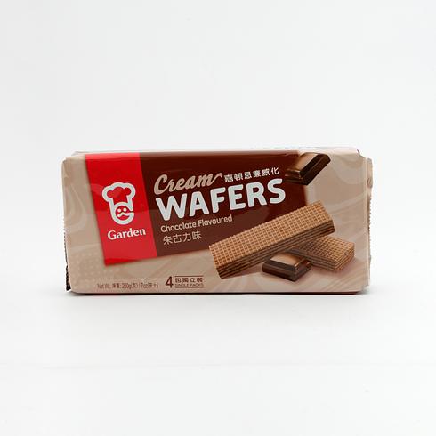 Garden Cream Wafers Chocolate Flavoured 200g
