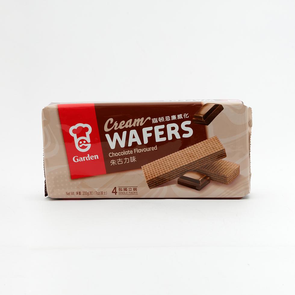 Garden Cream Wafers Chocolate Flavoured 200g