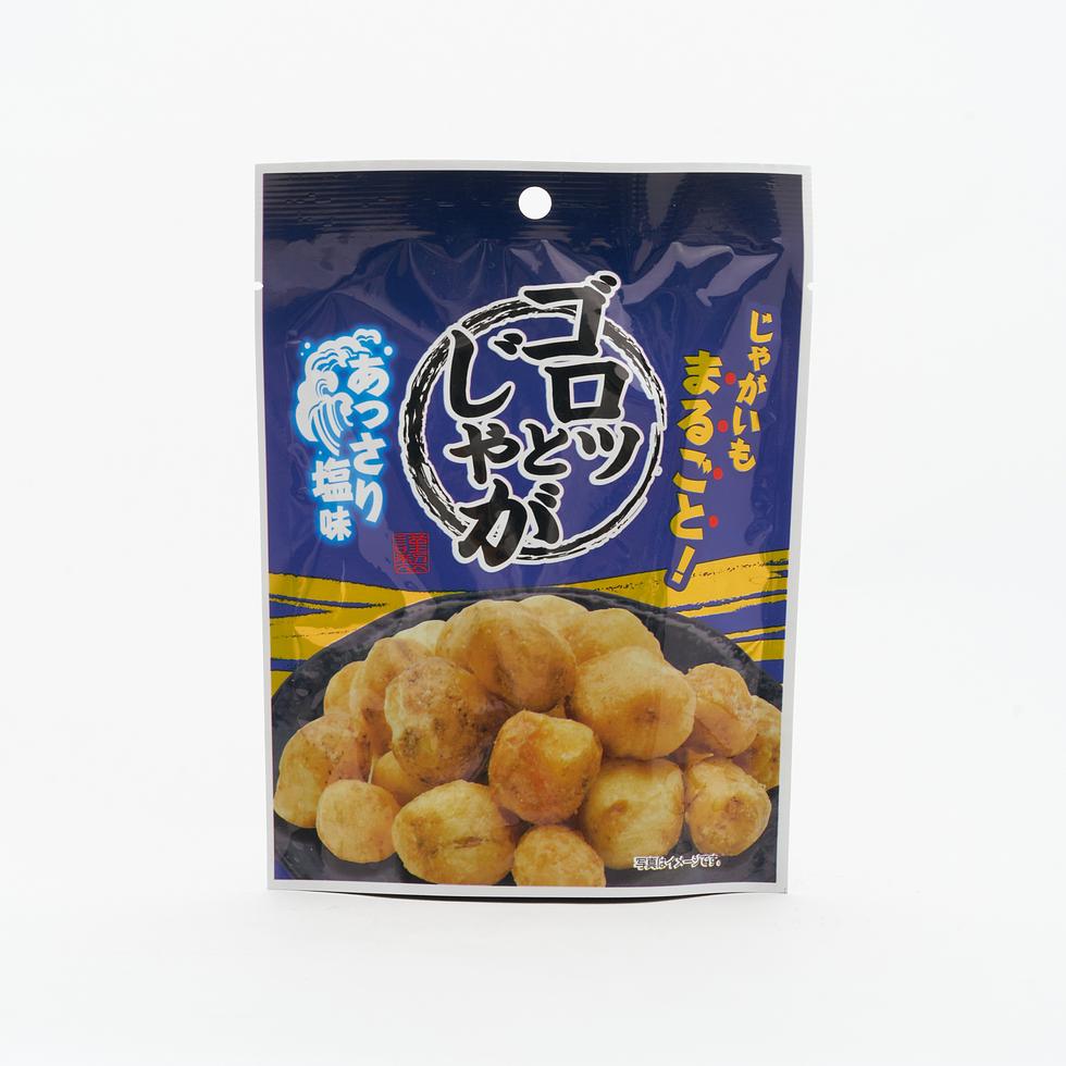 【Best Before:30/10/2026】 Gorotto Jaga Chunky Potatoes Lightly Salted Whole Potato Snack 35g