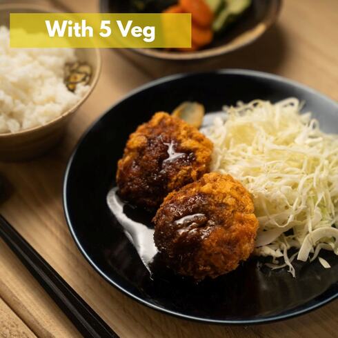 Beef “Menchi” Katsu (+5 veg) 2pcs
