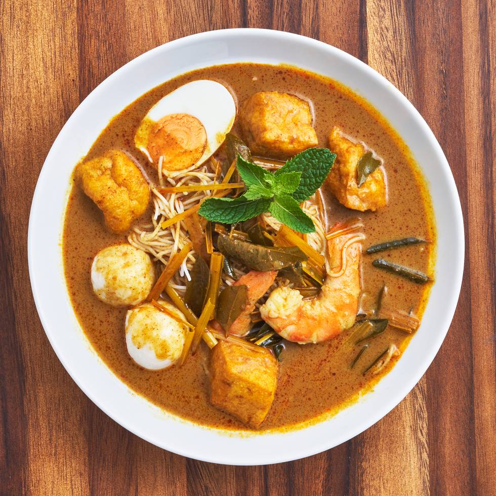 Malaysian King Prawn Curry Laksa