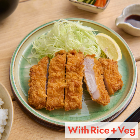 Pork Tonkatsu (+Rice & Veg)