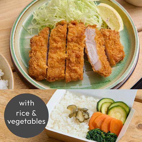 Pork Tonkatsu (+Rice & Veg)