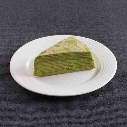 Premium Uji Matcha Mille Crepe by OKASHI to SWEETS