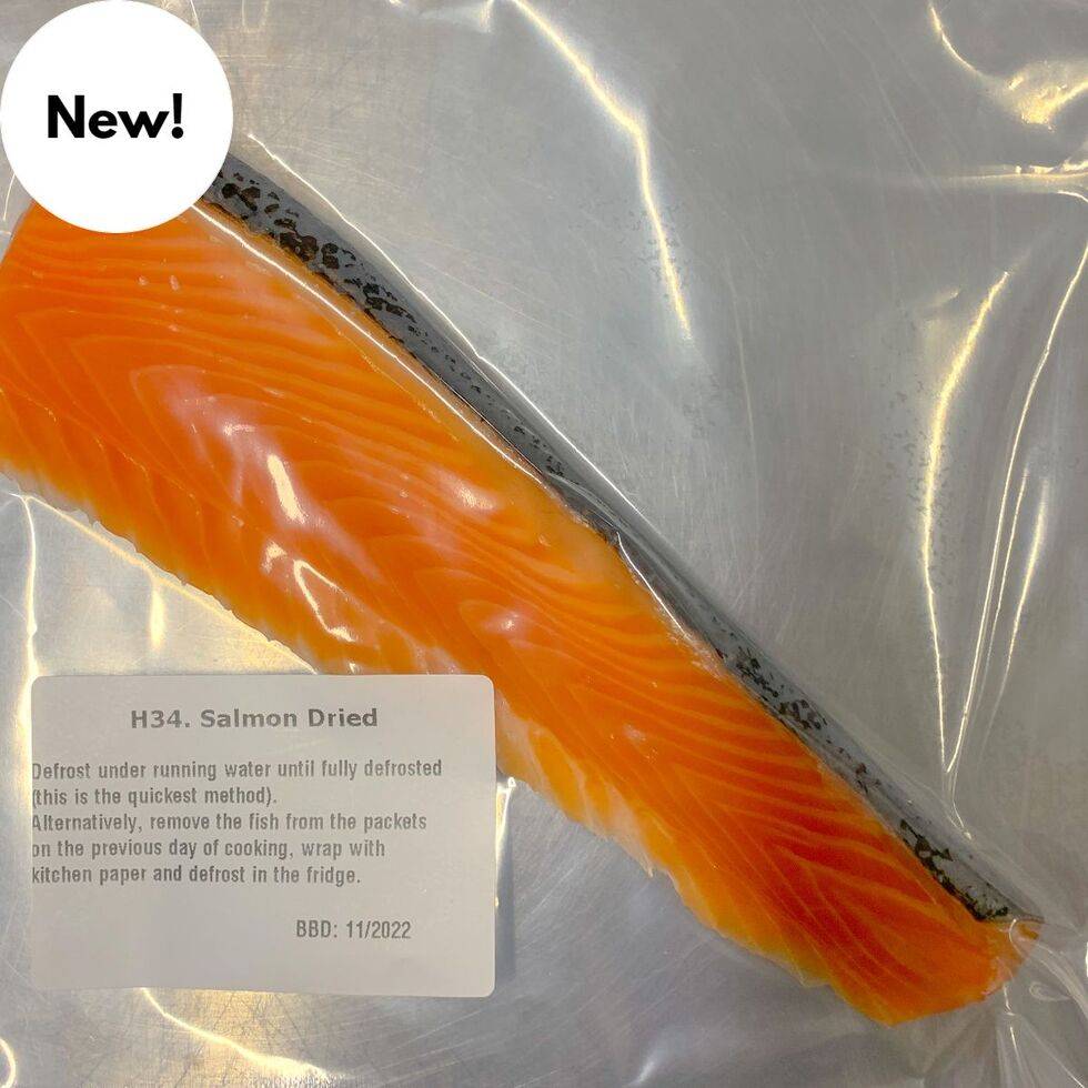 Dried Salmon (with bone and skin, dried 3days)