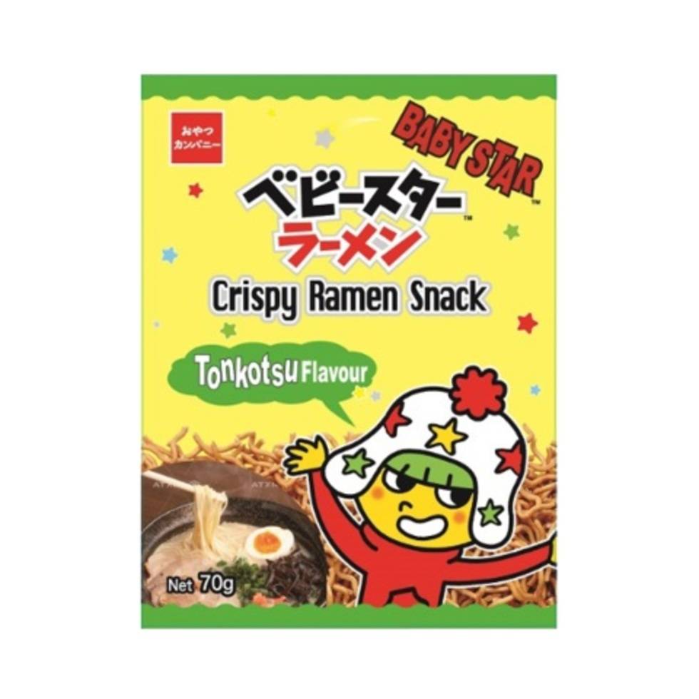 Baby Star Crispy Ramen Snack Tonkotsu Flavour