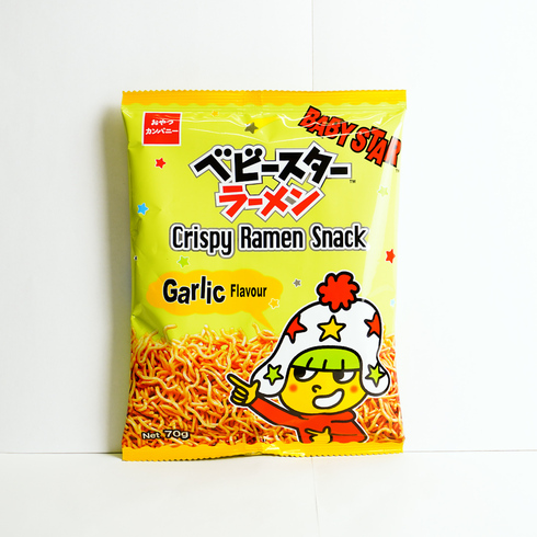Baby Star Crispy Ramen Snack Garlic Flavour 70g
