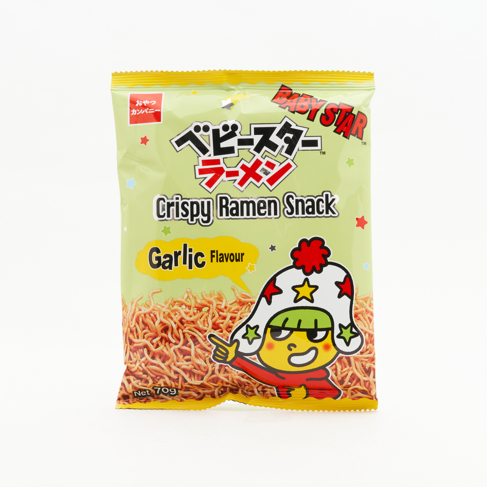 Baby Star Crispy Ramen Snack Garlic Flavour 70g