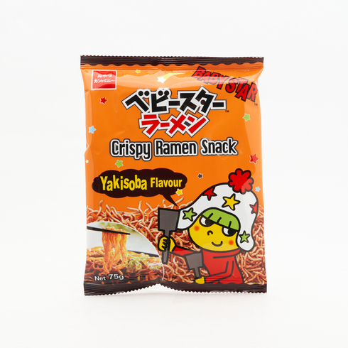 Baby Star Crispy Ramen Snack Yakisoba Flavour 70g