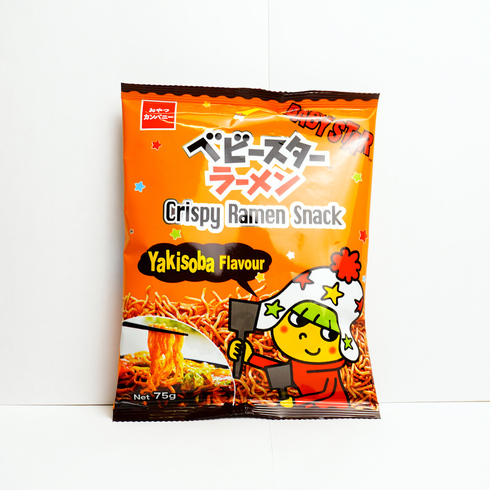 Baby Star Crispy Ramen Snack Yakisoba Flavour 70g