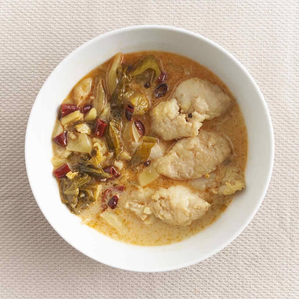 ETA not confirmed Boiled Fish with Pickled Cabbage and Chilli