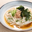Chilled Udon in Refreshing Plum & Bonito Stock with Aosa Seaweed