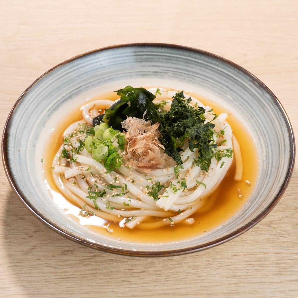 Chilled Udon in Refreshing Plum & Bonito Stock with Aosa Seaweed
