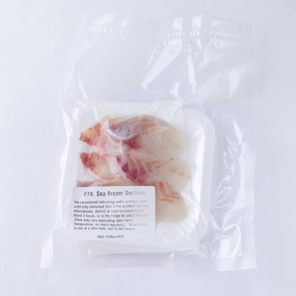 Sea Bream Sashimi 6pcs/80-90g by Nobu Sakaguchi (15 years at a Michelin star)