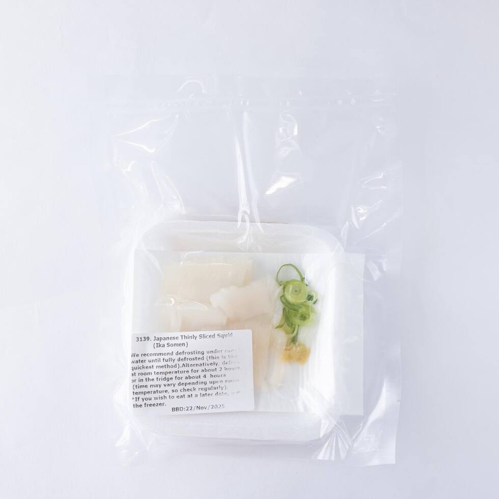Japanese Thinly Sliced Squid (Ika Somen) 50g by Nobu Sakaguchi (15 years at a Michelin starred) 