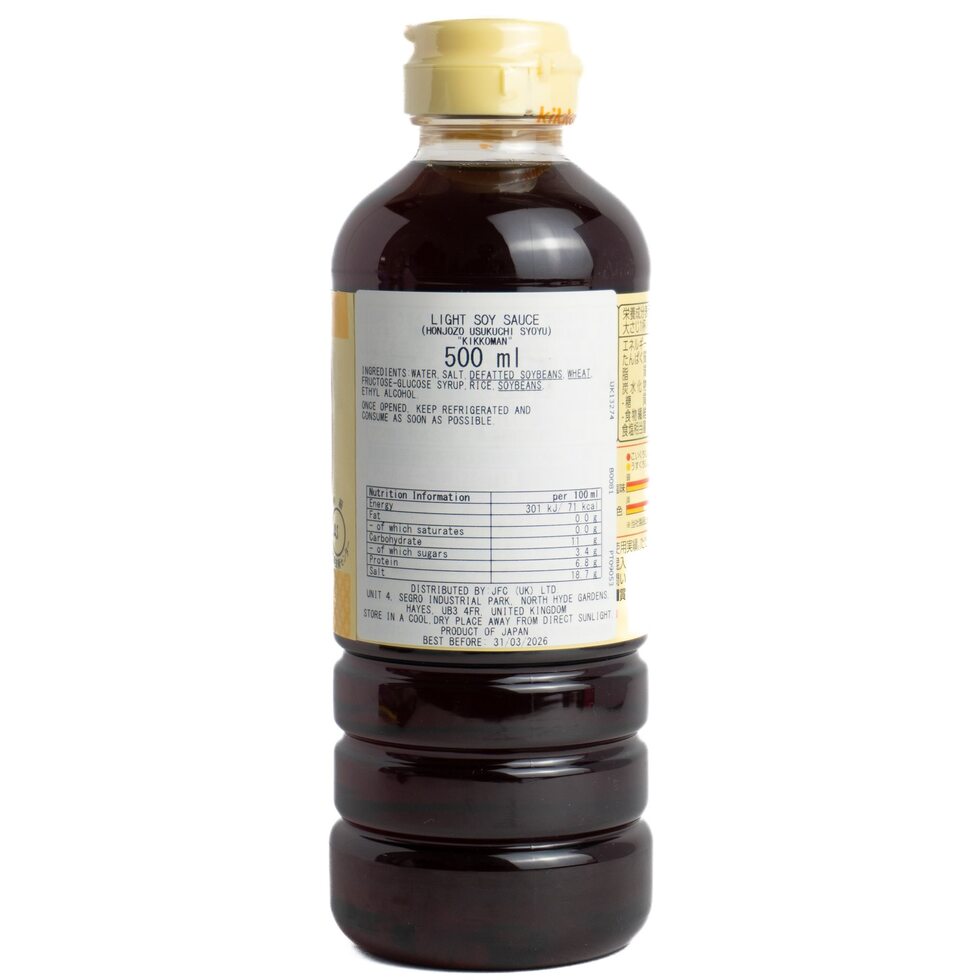 Kikkoman Usukuchi Light Soy Sauce 500ml