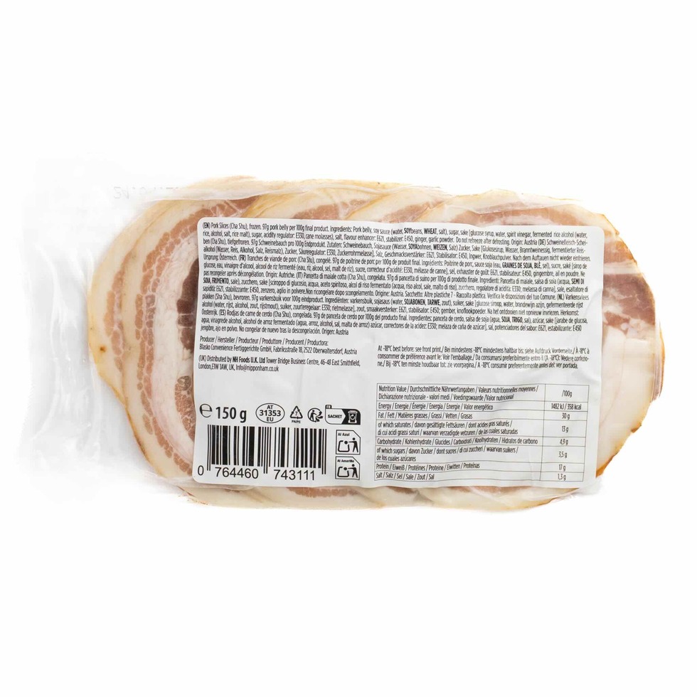 Nipponham Sliced Pork Belly Char Siu 150g