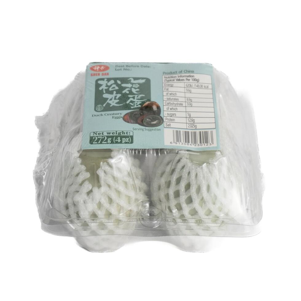 Shen Dan Duck Century Eggs 4 Pieces 272g
