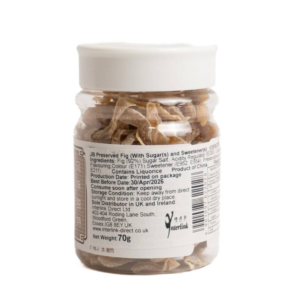 Jiaobao Dried Figs 70g