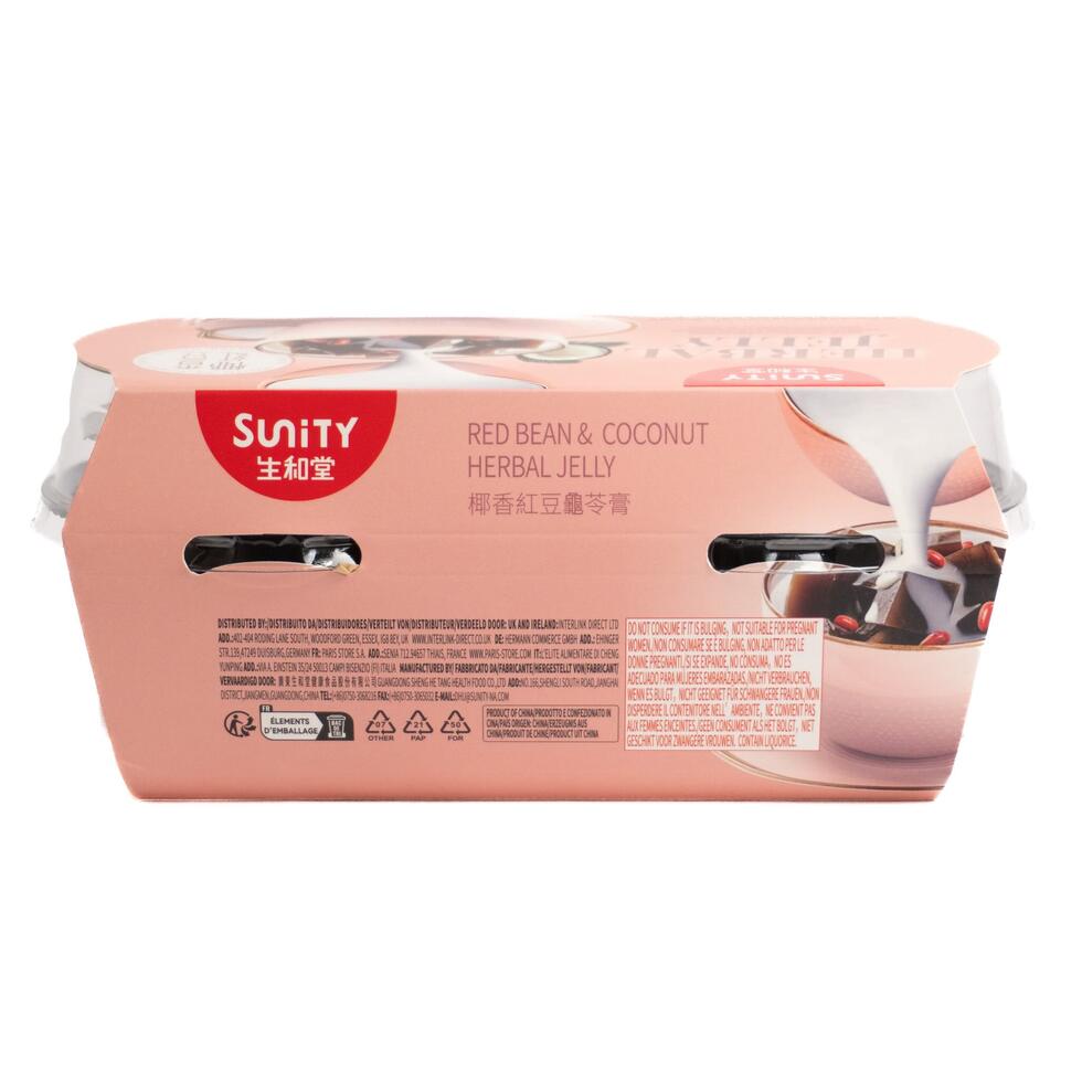 Sunity Herbal Jelly Red Bean & Coconut Milk 2 Packs 282g×2
