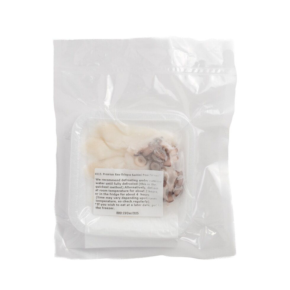 Premium Raw Octopus Sashimi from Cornwall 60g by Nobu Sakaguchi (15 years at a Michelin starred)