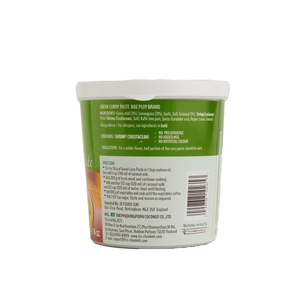 Mae Ploy Green Curry Paste 400g