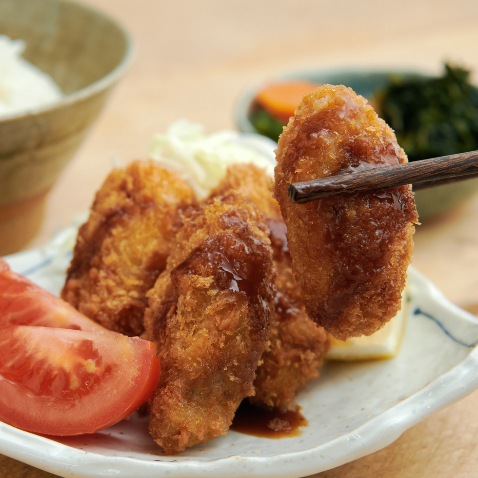 Fried Oyster (+Rice & Veg)