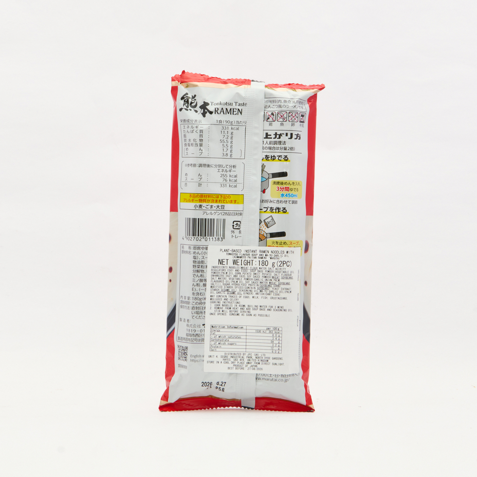 Marutai Kumamoto Paitan Ramen Garlic 180g (2 Serving)