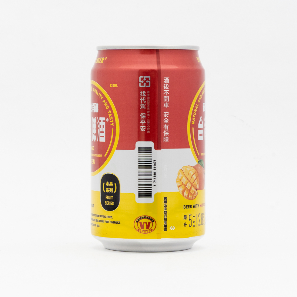 台湾啤酒 フルーツビール マンゴー味（アルコール2.8%） 330ml