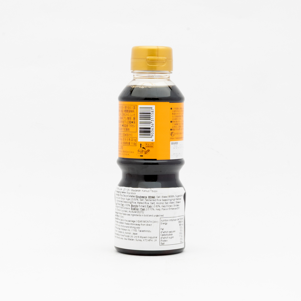 ワダカン かつお厚けずりつゆ 300ml