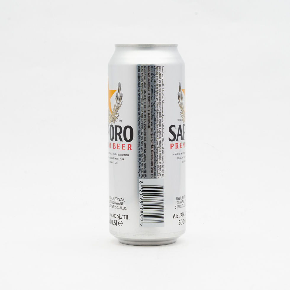 Sapporo Premium Beer Can 4.8% 500ml