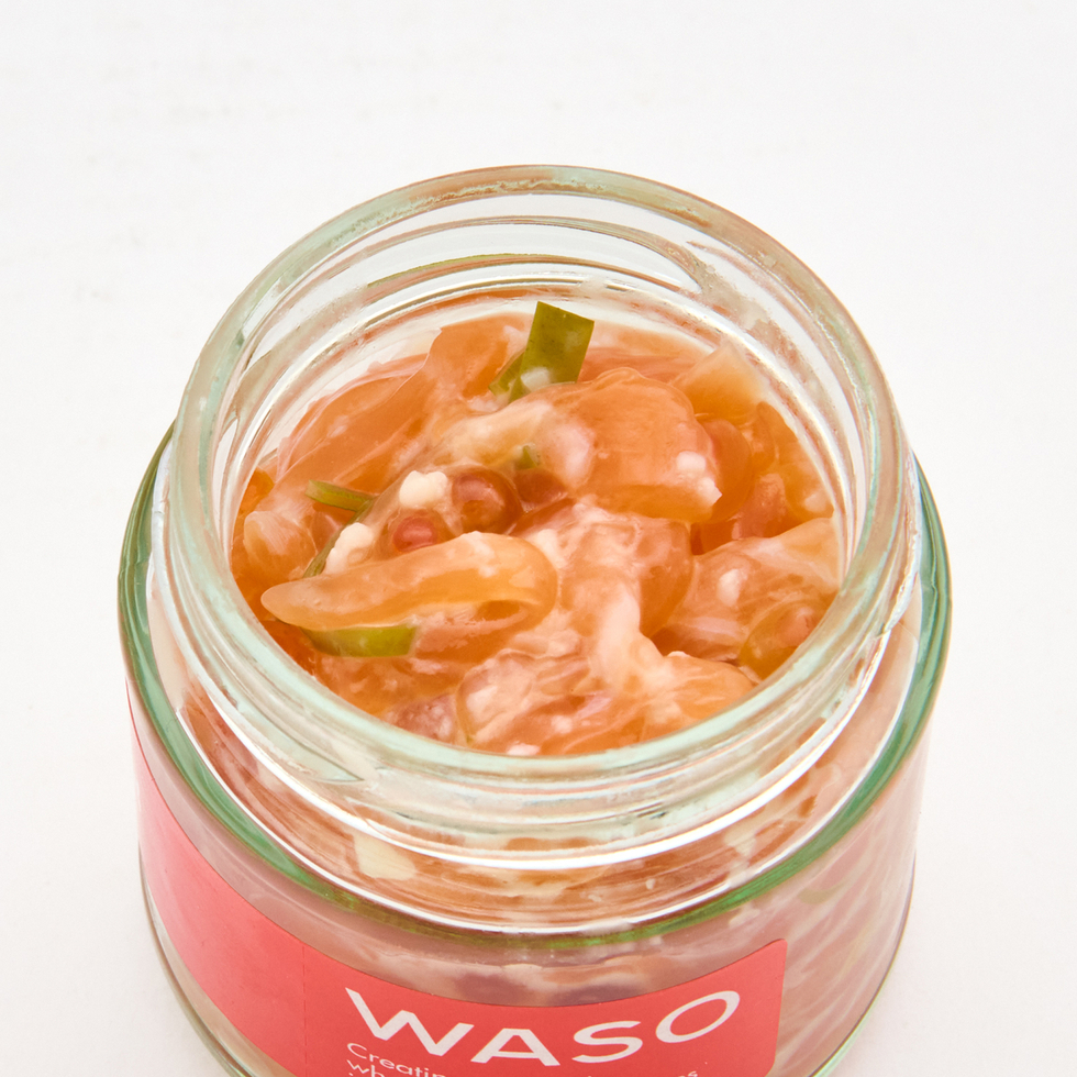 Salmon and Ikura Marinated in Shio-Koji with a Hint of Yuzu 90-100g