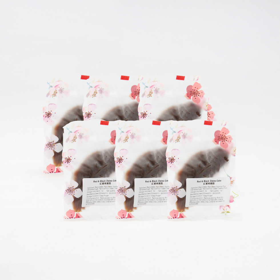 Agape Kitchen Fish Shape Red & Black Dates Cake (Set of 6pcs)  