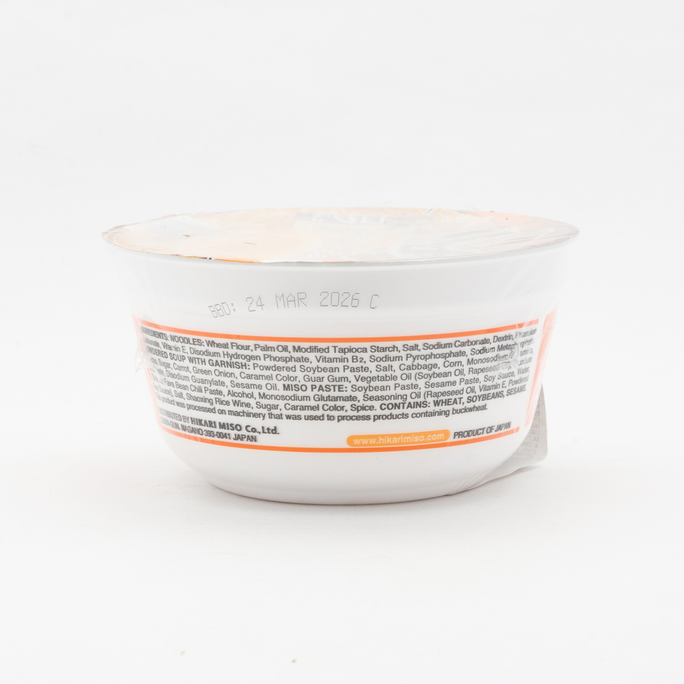 ひかり味噌 麺楽ラーメン みそ味 90g