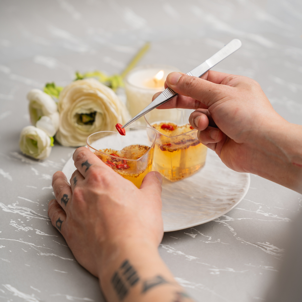 【情人節限定】花漾水晶桂花糕 2杯  (香港廚師Andy監製)