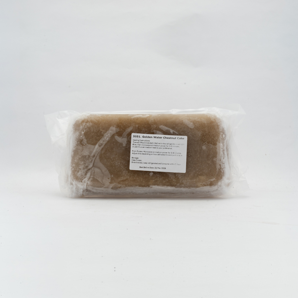 黄金色の馬蹄糕（くわいの蒸し菓子）800g（未スライス）