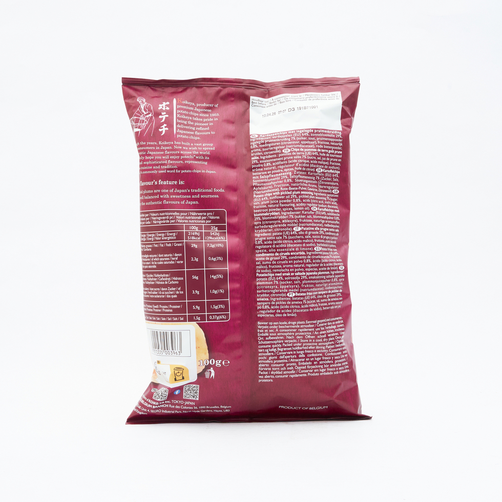 Koikeya Sweet & Sour Pickled Plum Crisps 100g