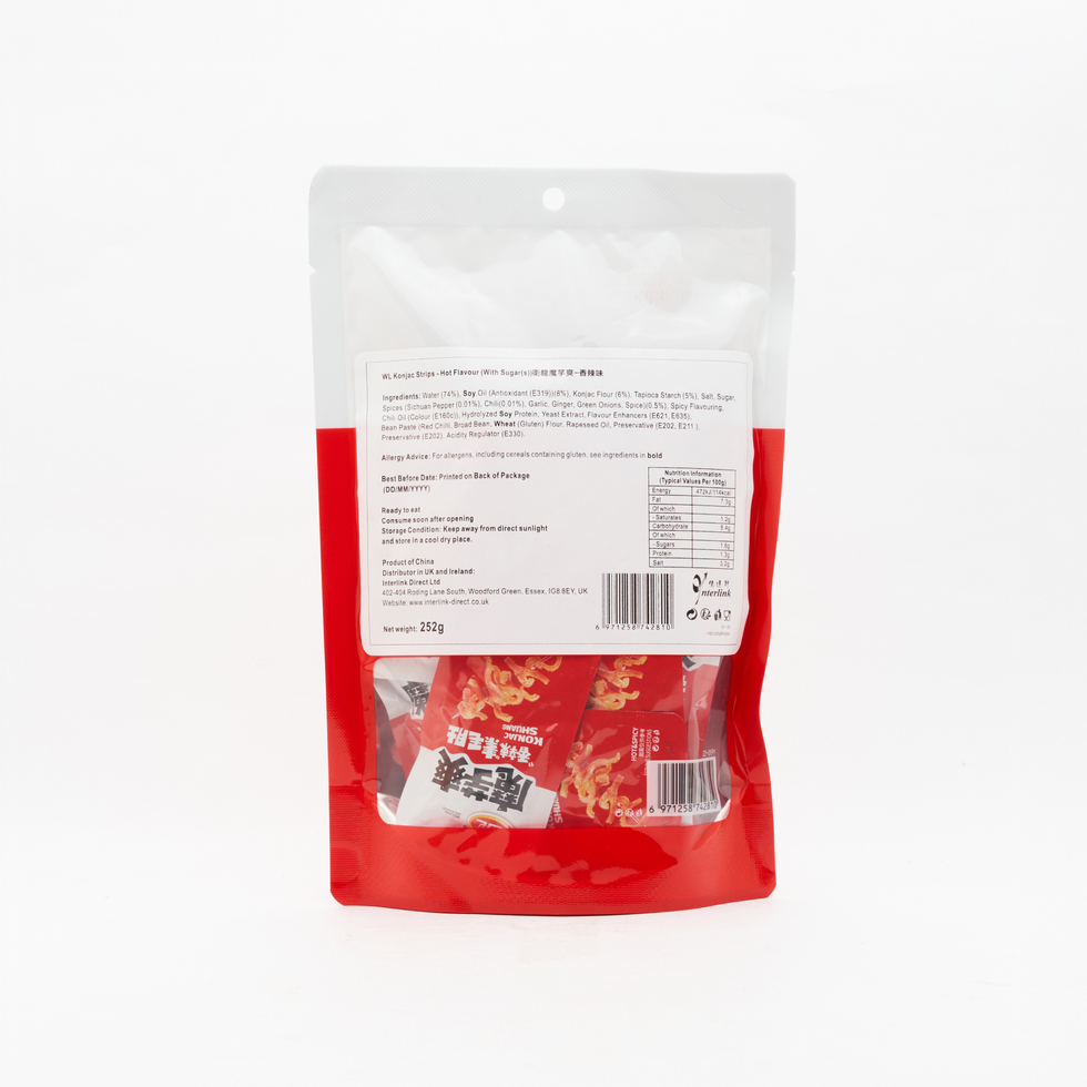 Wei Long Konjac Strips Hot & Spicy Flavour 252g