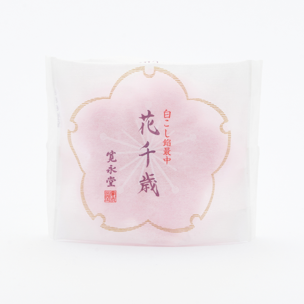 Kaneido Hanachitose Monaka Red Sakura (White Bean Paste)  1 pc <Seasonal Limited>
