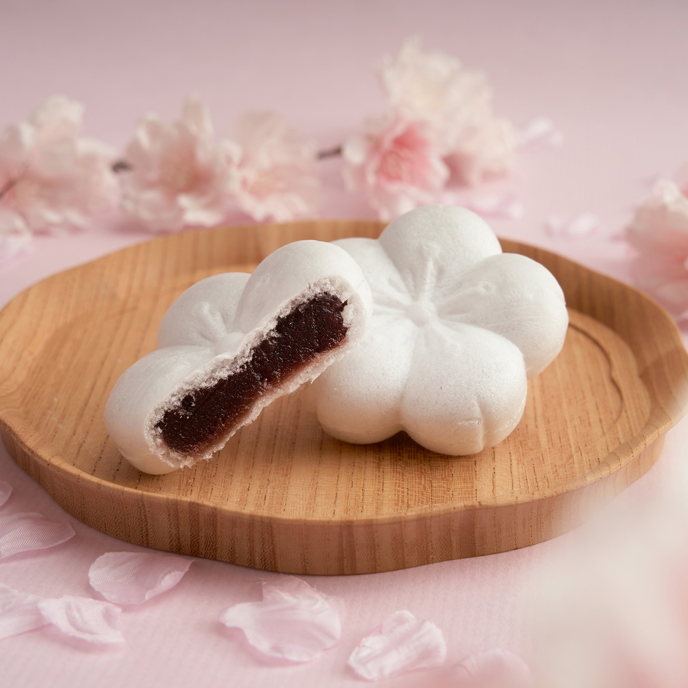 Kaneido Hanachitose Monaka 8 pcs (4 Red Sakura (White Bean Paste) / 4 White Sakura (Smooth Bean Paste))<Seasonal Limited>