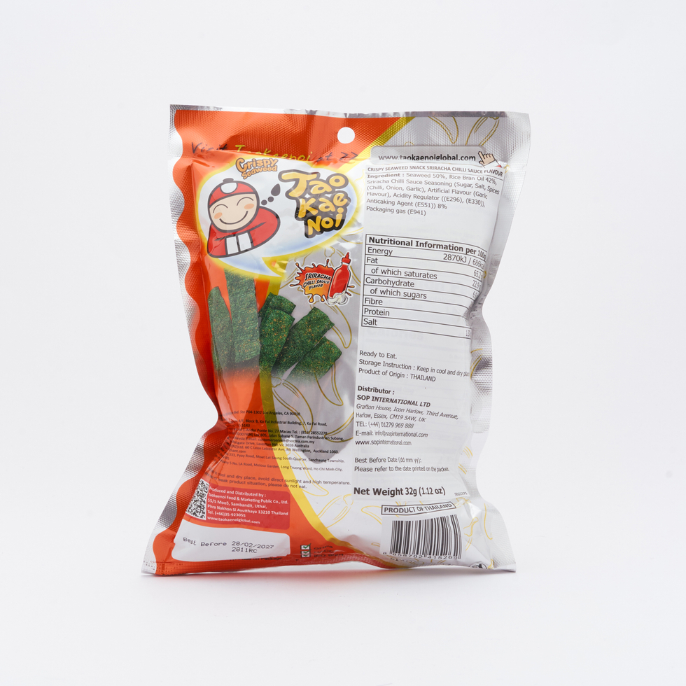 小老闆 脆紫菜 是拉差辣椒醬味 32克