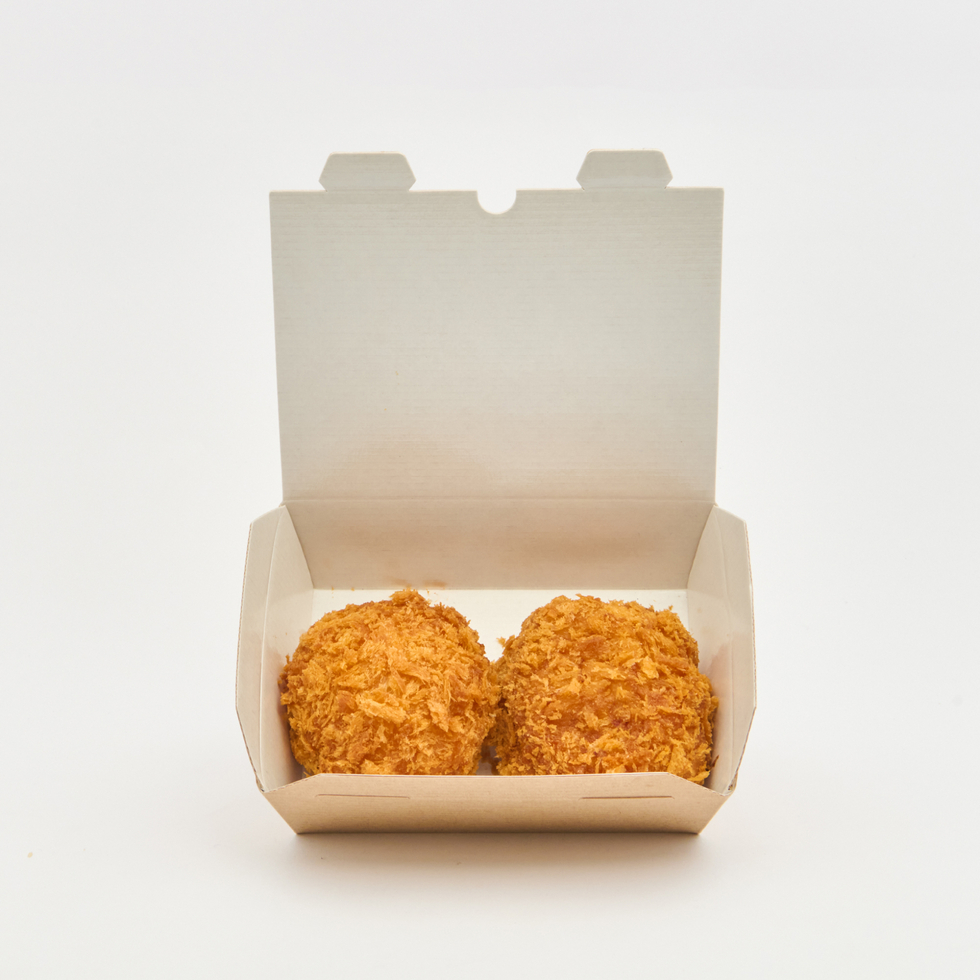 自家製 吉列炸蝦餅 2個（附白飯・蔬菜・漬物）