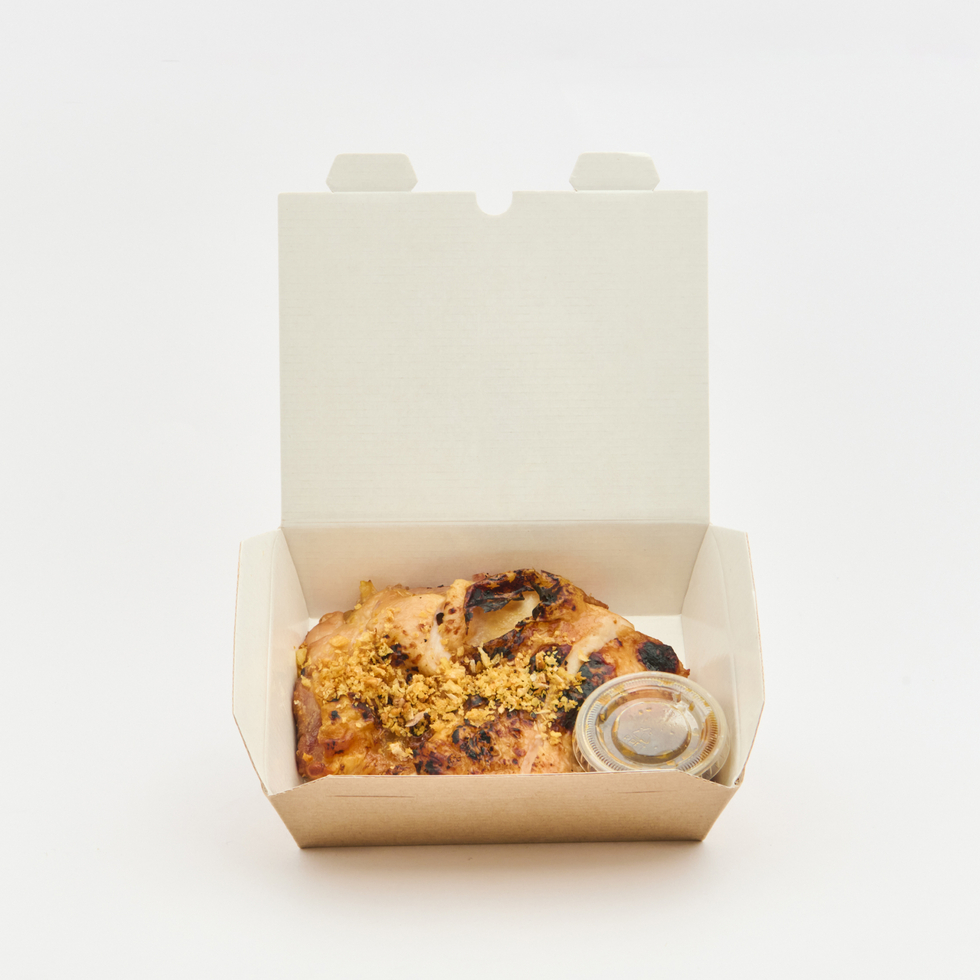 Chicken Garlic Steak  (+5 veg)