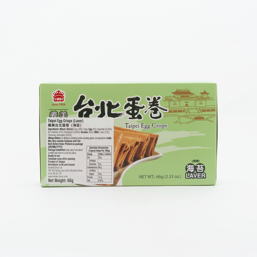 Imei Taipei Egg Crisps Laver 66g
