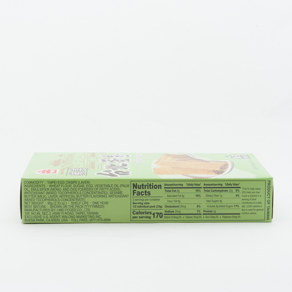 Imei Taipei Egg Crisps Laver 66g