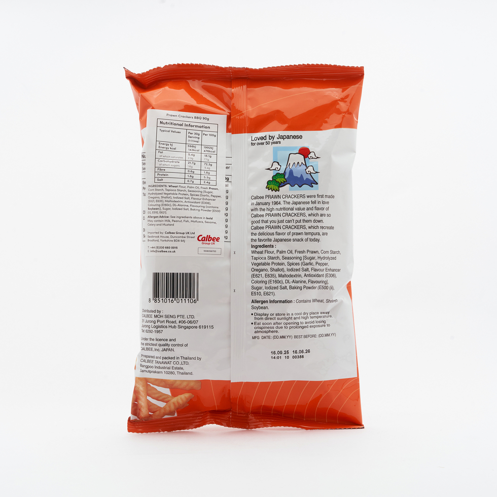 Calbee Prawn Cracker BBQ Flavour 90g