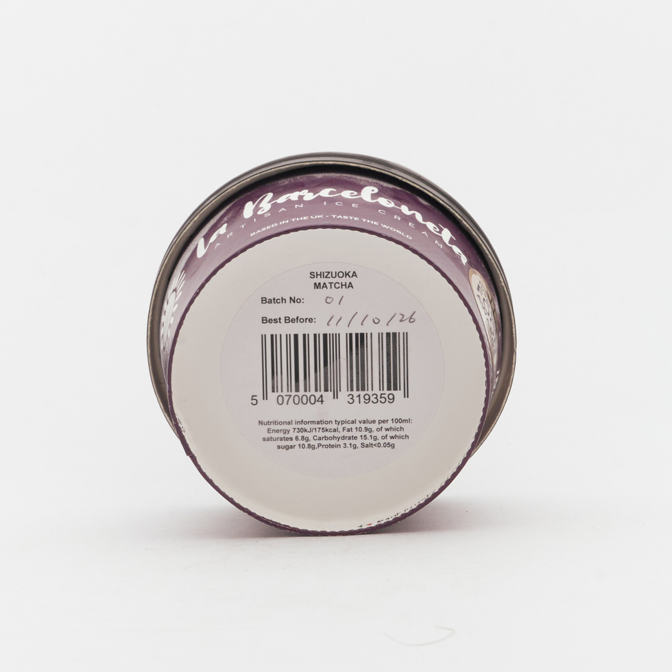 La Barceloneta Japan Shizuoka Matcha Artisan Ice Cream 120g